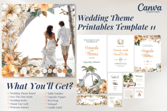 Download Wedding Canva Template - Canva template Collection