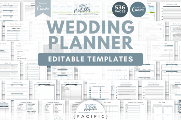 Download Wedding Planner Canva Templates | PAC - Canva template Collection