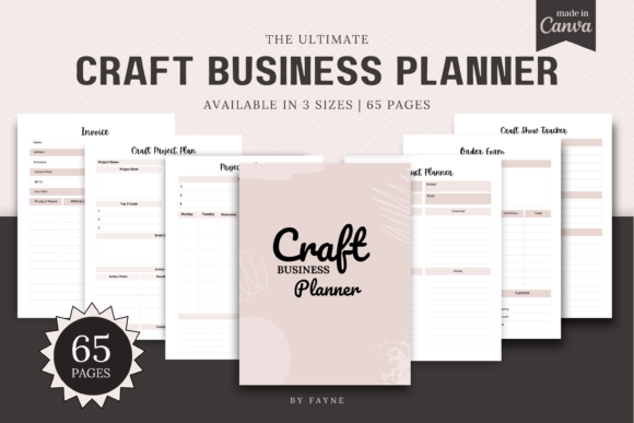 Download Craft Business Planner: Canva Template - Canva template Collection