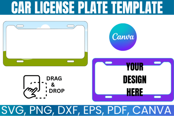 Download Car License Plate Canva Template - Canva template Collection