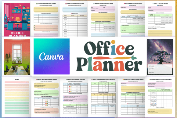 Download Office Planner - KDP Canva Template - Canva template Collection