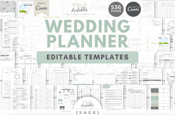 Download Wedding Planner Canva Templates | SAGE - Canva template Collection